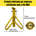 Ver imagem 6 de 2 Cavaletes Automóvel 2 Toneladas Tipo Preguiça Carro Suporte Manutenção Aço Alta Resistência