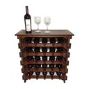 Ver imagem 1 de Adega Vinho Madeira 25 Garrafas Tipo Mesinha Cor Embuia C05