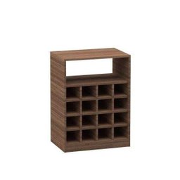 Balcão Adega Para 16 Garrafas Style Carvalho 74 CmX55CmX37Cm - 1 Balcão Adega Para 16 Garrafas Style Carvalho 74 CmX55CmX37Cm - 1