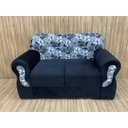 Ver imagem 3 de Sofá 2 e 3 Lugares Preto com Floral 601/37 Viena