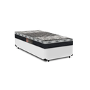Ver imagem 1 de Cama Box Solteiro Branca + Colchão de Molas - Castor - Class Tecnopedic One Face 88x188x60cm