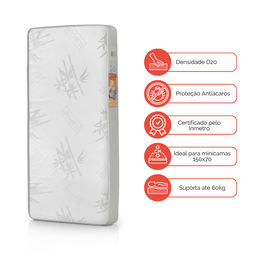 Colchão para Mini Cama Infantil 150x70 Espuma D20 Antiácaros - 5