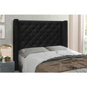 Ver imagem 3 de Cabeceira King 1,95m Vicenza Suede Preto - Pallazio