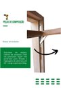 Ver imagem 2 de Kit Dois Pares Janela Maxim Ar - Braço 30cm - C/ Fecho - Bronze