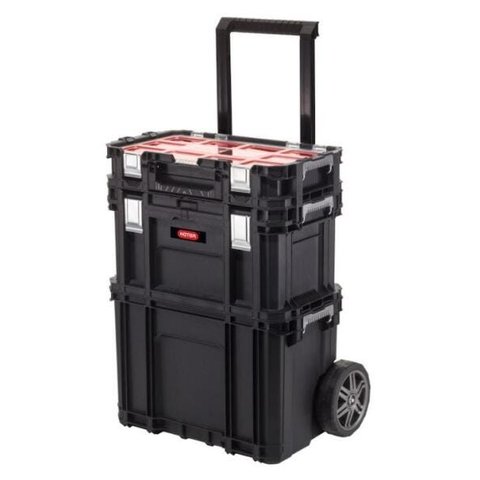 Conjunto de Caixas Portátil Ferramentas Connect System Keter