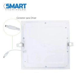 Luminária Painel Plafon Led 12w Quadrada Embutir 4000k - 3