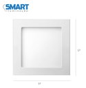Ver imagem 2 de Luminária Painel Plafon Led 12w Quadrada Embutir 4000k