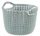 Ver imagem 1 de Cesto Organizador Knit Trançado Redondo Grayish 03 Litros Curver