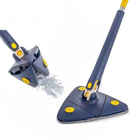 Mop Giratório Microfibra Limpeza Vidros 360°