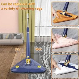 Mop Giratório Microfibra Limpeza Vidros 360° - 4