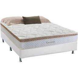 Cama Box E Colchão Herval Toronto Casal 138x188cm - Ajuda na circulação - 1