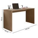 Ver imagem 3 de Mesa para Computador e Gaveteiro Gávea com Chave 4 Gavetas Freijó Fosco - Móveis Leão
