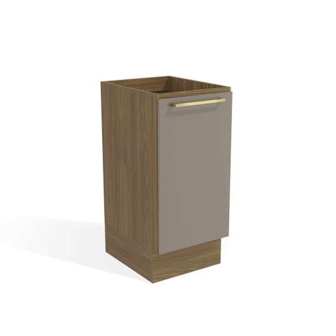 Balcão de Cozinha Botanic 40cm 01 Porta M621 Kappesberg - Kappesberg Nogueira/fendi
