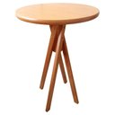 Ver imagem 1 de Mesa Bistrô Vitoria Selva Diam 70 Cm Bancada Bar Cozinha Luxo Castanho Mogno