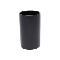 CACHEPOT CERAMICA BASICS DEEP TUBE PRETO - 1