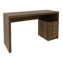 Ver imagem 5 de Mesa para Escritório Engrossurada 1,36m 2gav Me4130 Tecno Mobili - Nogal