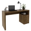 Ver imagem 4 de Mesa para Escritório Engrossurada 1,36m 2gav Me4130 Tecno Mobili - Nogal