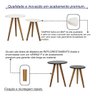 Conjunto 2 Mesas Redonda Branca Pé Palito Apoio De Sala Jáve - 3