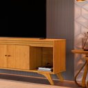 Ver imagem 7 de Rack Sevilha para TV 55" 160cm MDF com Portas Amadeirado Mavaular Móveis
