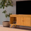 Ver imagem 3 de Rack Sevilha para TV 55" 160cm MDF com Portas Amadeirado Mavaular Móveis