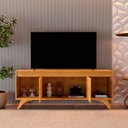 Ver imagem 4 de Rack Sevilha para TV 55" 160cm MDF com Portas Amadeirado Mavaular Móveis