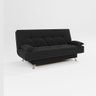 sofá cama 1,80m França Suede Preto Adonai Estofados - 2