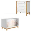 Ver imagem 1 de Conjunto Berço Encanto Slim 4315 Comoda 5135 Flora 4 Gavetas