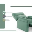 Ver imagem 5 de Poltrona Reclinável Siro Verde Estofama