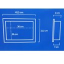 Ver imagem 3 de Nicho para Banheiro e Cozinha Suporte Embutir 30x40 Branco