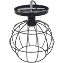 Ver imagem 6 de Lustre Teto Plafon Industrial Aramado Globo Retrô Luminária Sobrepor Vintage Preto Agp Ilumini