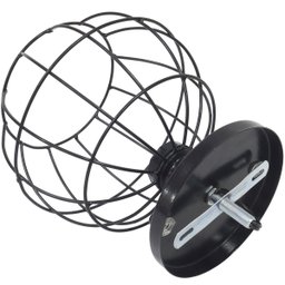 Lustre Teto Plafon Industrial Aramado Globo Retrô Luminária Sobrepor Vintage Preto Agp Ilumini - 5