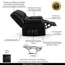 Ver imagem 3 de Poltrona do Papai Reclinável Sala de Cinema Madrid Power Elétrica USB PU Preto Brilho G26 Gran Belo