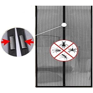 Kit 2 Super Telas Mosqueteira Magnética Porta Cortina Inseto