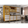 Cozinha Jade 5 Pecas Cristaleira - Cinamomo/off White La 265 Cm - 3