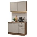 Ver imagem 2 de Armário de Cozinha Compacta 120 Cm Rustic/crema Vik Madesa 01