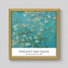 Quadro Vincent Van Gogh Almond Blossom, 1890 Arts Memphis 30x30cm Moldura Caixa Madeira - 1
