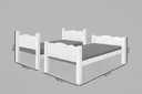 Ver imagem 5 de Beliche Sevilha Branco C/colchão Solteiro D-23 100%mdf -vira 2 Camas Solteiro -super Resistente:bran