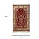 Ver imagem 3 de Tapete Persa Vermelho com Bege Ideal para Quarto e Sala 100x150cm