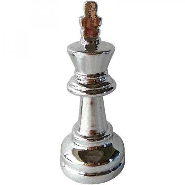 Decorativo Resina Chess King 12,5cmx5,6cmx5,6cm