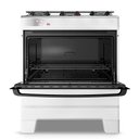 Ver imagem 5 de Fogão a Gás Esmaltec Mesa Inox Tampa de Vidro Forno 84l Ideal Top Branco 5 Bocas Bivolt