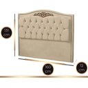 Ver imagem 5 de Cabeceira Kate Veludo Bege para Cama Queen 1,60 Bz Home Decor