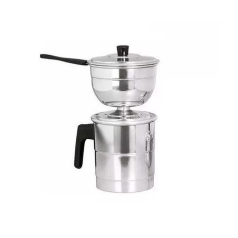 Panela Cuscuzeiro Individual em Alumínio Polido N10