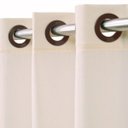 Ver imagem 2 de Cortina Rústica Creme Becadecor Madras 260x230cm
