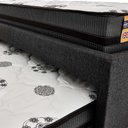Ver imagem 4 de Bicama Box Solteiro Linho Cinza com Dois Colchões Perola 88x188cm Fabrispuma