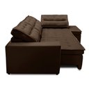 Ver imagem 4 de Sofá de Canto Retrátil e Reclinável com Molas 3,00x2,00 Viena Suede Mirra Decor