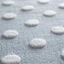 Ver imagem 4 de Tapete Infantil Jolitex Mimo Poá Azul 70x100cm