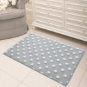 Ver imagem 1 de Tapete Infantil Jolitex Mimo Poá Azul 70x100cm