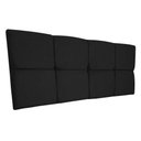 Ver imagem 3 de Cabeceira Painel Queen 1,60m Nina Suede - Pallazio Cor Preto