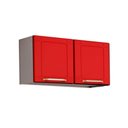 Ver imagem 1 de Armário Aéreo Cozinha Modulado Colors 6000 2 Portas Branco/vermelho - Bertolini