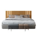 Ver imagem 2 de Cabeceira Ripado Maracá 215cmpara Cama King Size com Led Nature - Rede Móveis